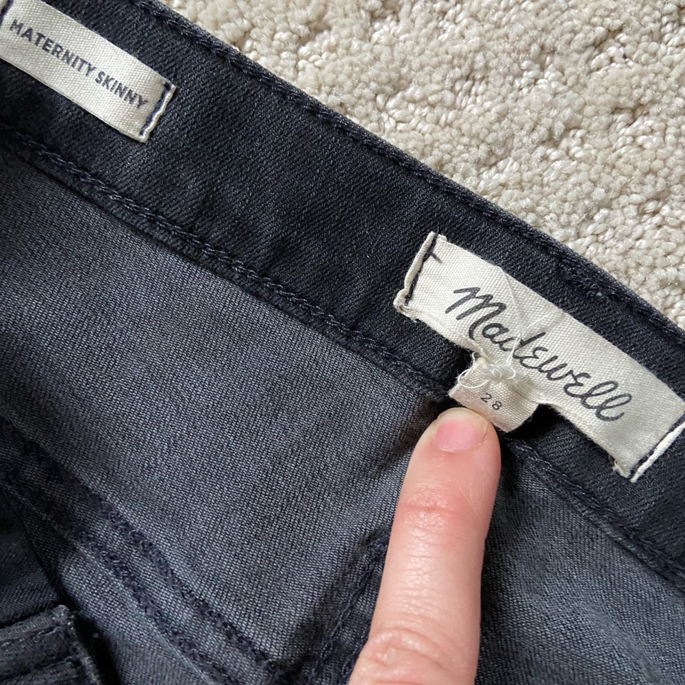 Madewell Maternity Side-Panel Skinny Jeans in Berkeley Wash: Adjustable Edition